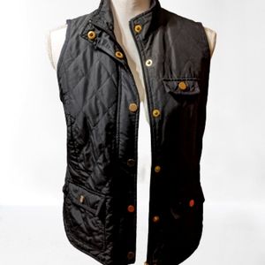 Charter Club Black Quilted Vest